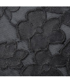 Brocado flores negro