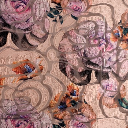 Fantasía devoré flores rosas