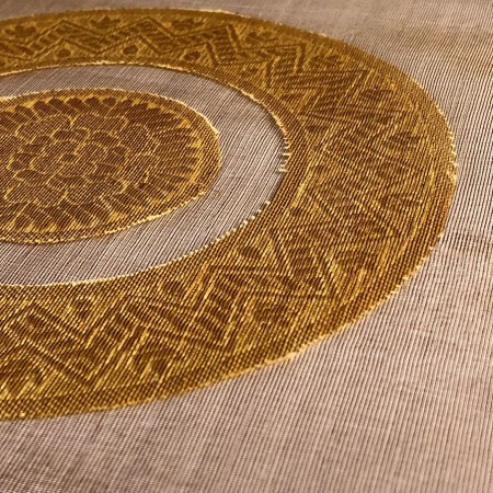 Fantasía jacquard oro