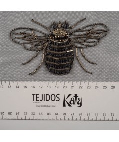 Aplique mosca plata humo