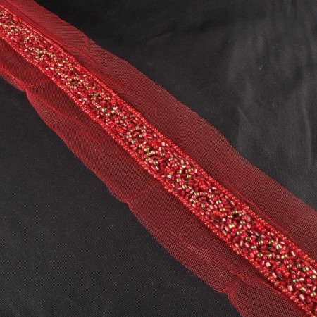 Pasamanería rocalla rojo