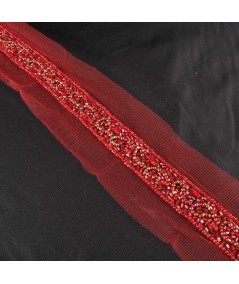 Pasamanería rocalla rojo