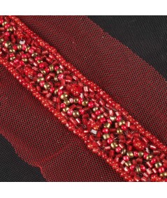 Pasamanería rocalla rojo