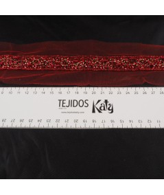 Pasamanería rocalla rojo
