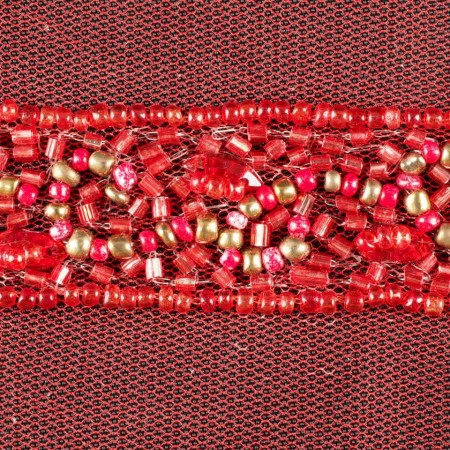 Pasamanería rocalla rojo