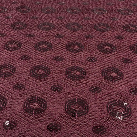 Cloqué granate tinto