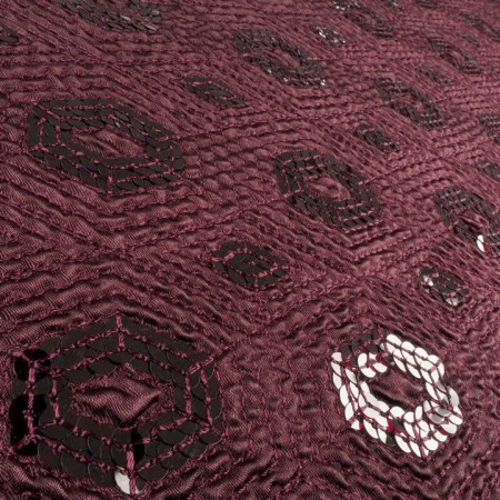 Cloqué granate tinto