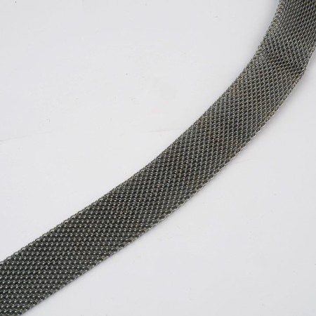 Pasamanería malla metal plata