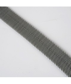 Pasamanería malla metal plata