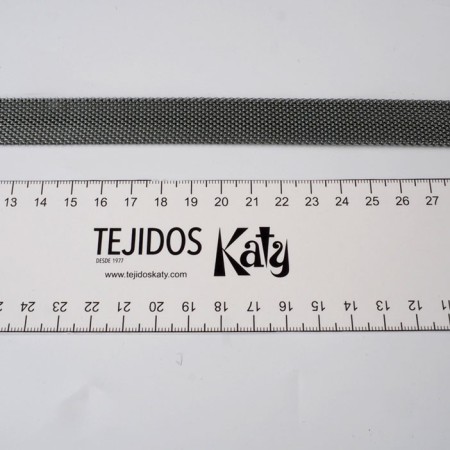 Pasamanería malla metal plata