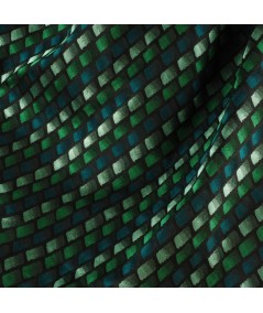 Jacquard verde teselas