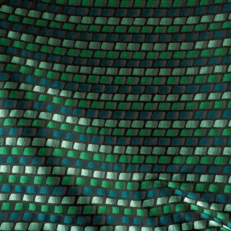 Jacquard verde teselas