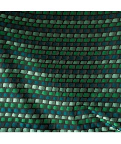 Jacquard verde teselas