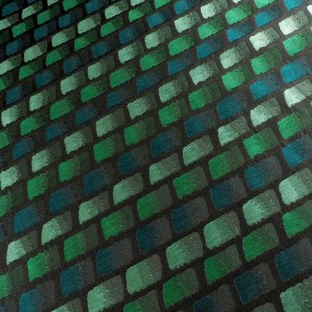 Jacquard verde teselas