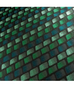 Jacquard verde teselas