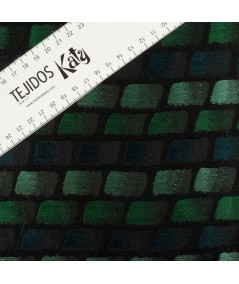 Jacquard verde teselas