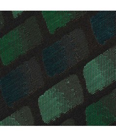 Jacquard verde teselas