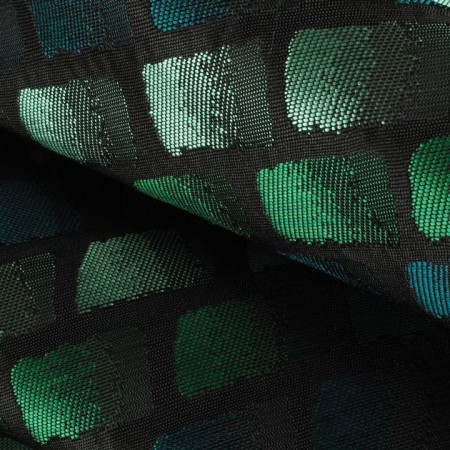 Jacquard verde teselas