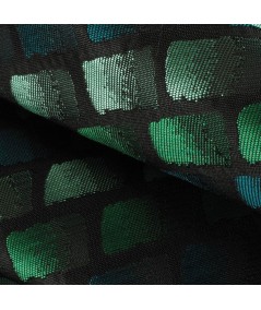 Jacquard verde teselas
