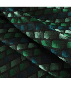 Jacquard verde teselas