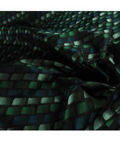 Jacquard verde teselas