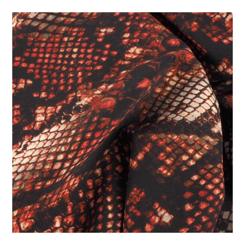 Bielastico animal print tonos teja