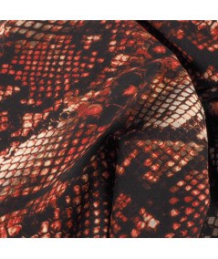 Bielastico animal print tonos teja