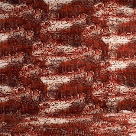 Bielastico animal print tonos teja
