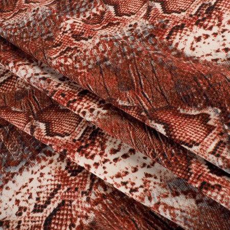 Bielastico animal print tonos teja