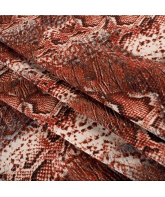Bielastico animal print tonos teja