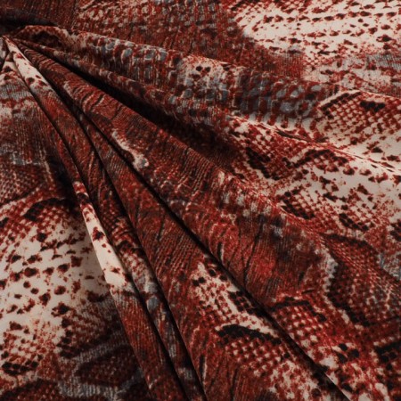 Bielastico animal print tonos teja