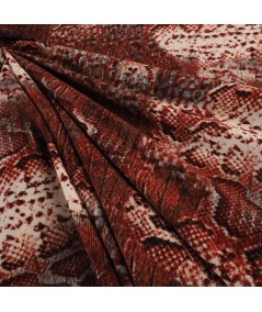 Bielastico animal print tonos teja