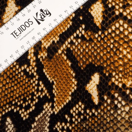 Georgette estampado pyton
