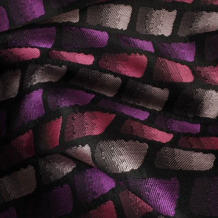 Jacquard malva teselas