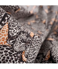 Crepé estampado felinos