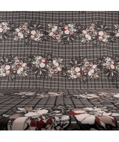 Crepé estampado cuadro espiga