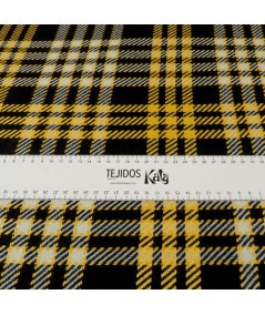 Cuadros abrigo de  amarillo y negro