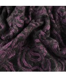 Paño mechas bordado malva