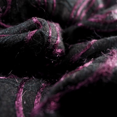 Paño bordado cadeneta malva