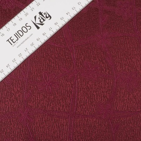 Brocado granate jacquard