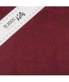Brocado granate jacquard