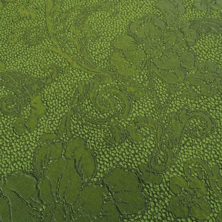 Jacquard verde flores