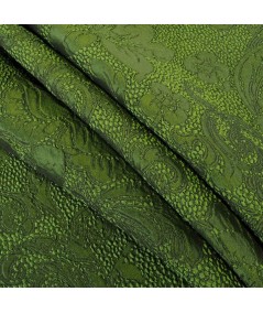 Jacquard verde flores