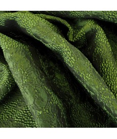 Jacquard verde flores