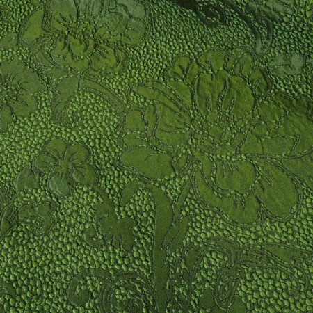 Jacquard verde flores