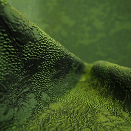 Jacquard verde flores