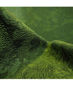 Jacquard verde flores