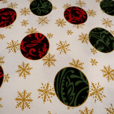 Mantelería bolas de navidad