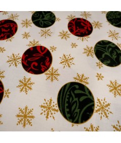 Mantelería bolas de navidad