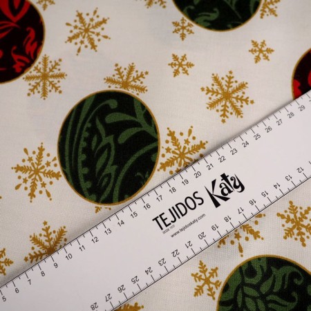 Mantelería bolas de navidad